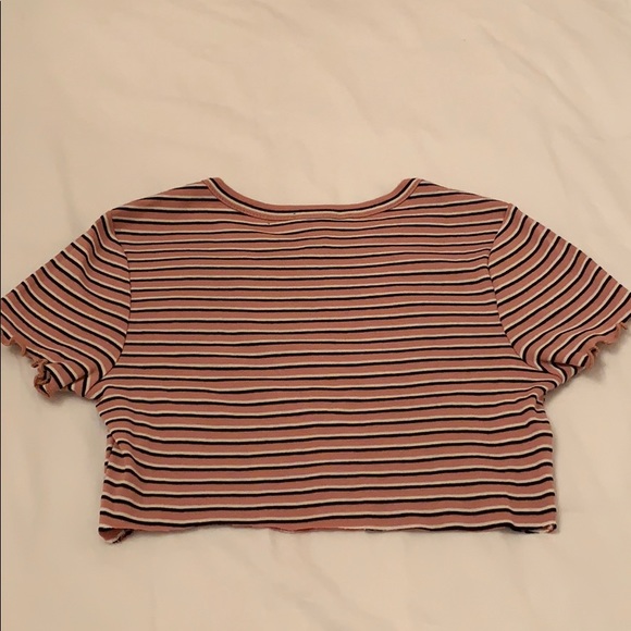 Forever 21 cropped striped t-shirt - Picture 2 of 3
